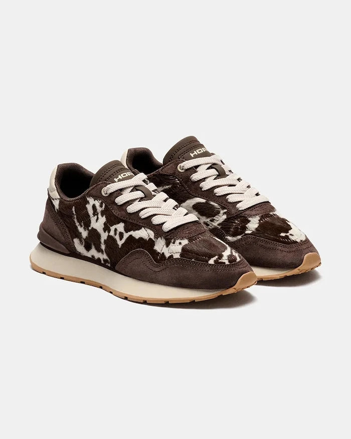 Hoff CITY PRINT BROWN kadın süet spor ayakkabı