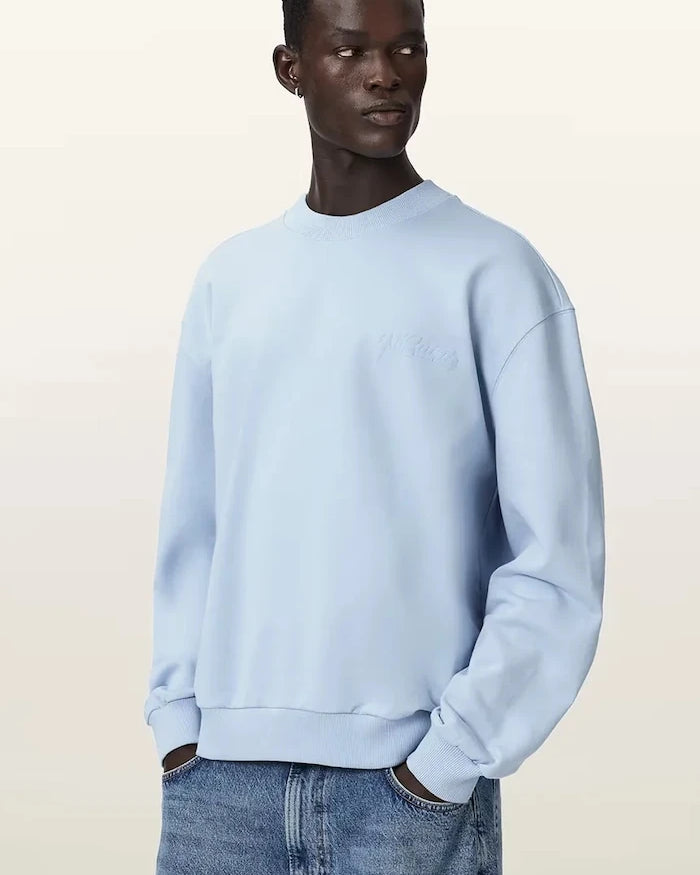 AllSaints уголемен суичър мъжки от памук ODYSSEY