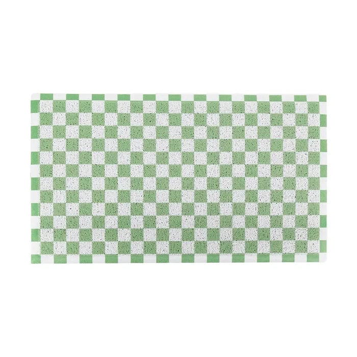 Изтривалка Artsy Doormats Green Check