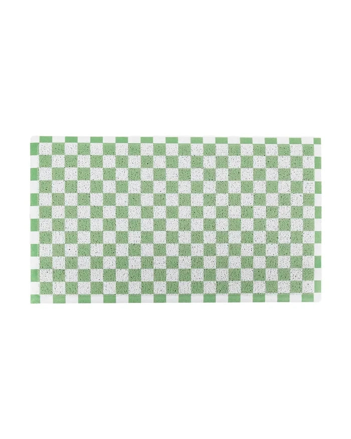 Artsy Doormats Green Check Paspas