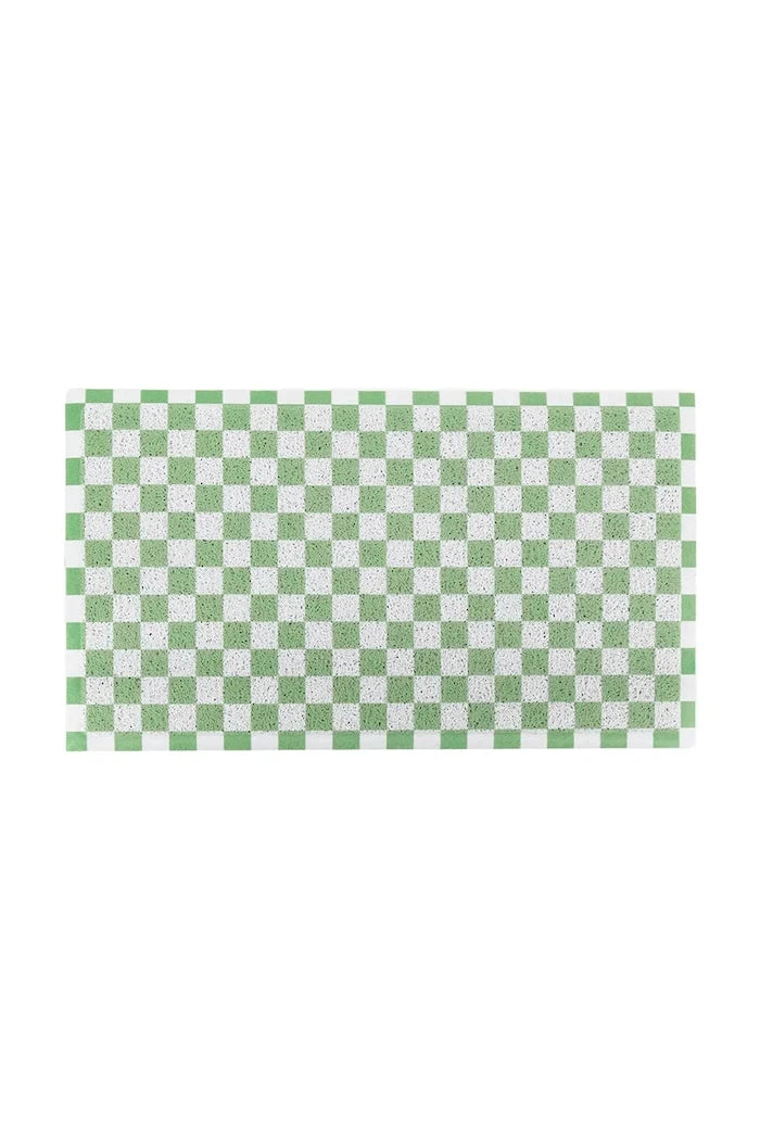 Artsy Doormats Green Check Paspas