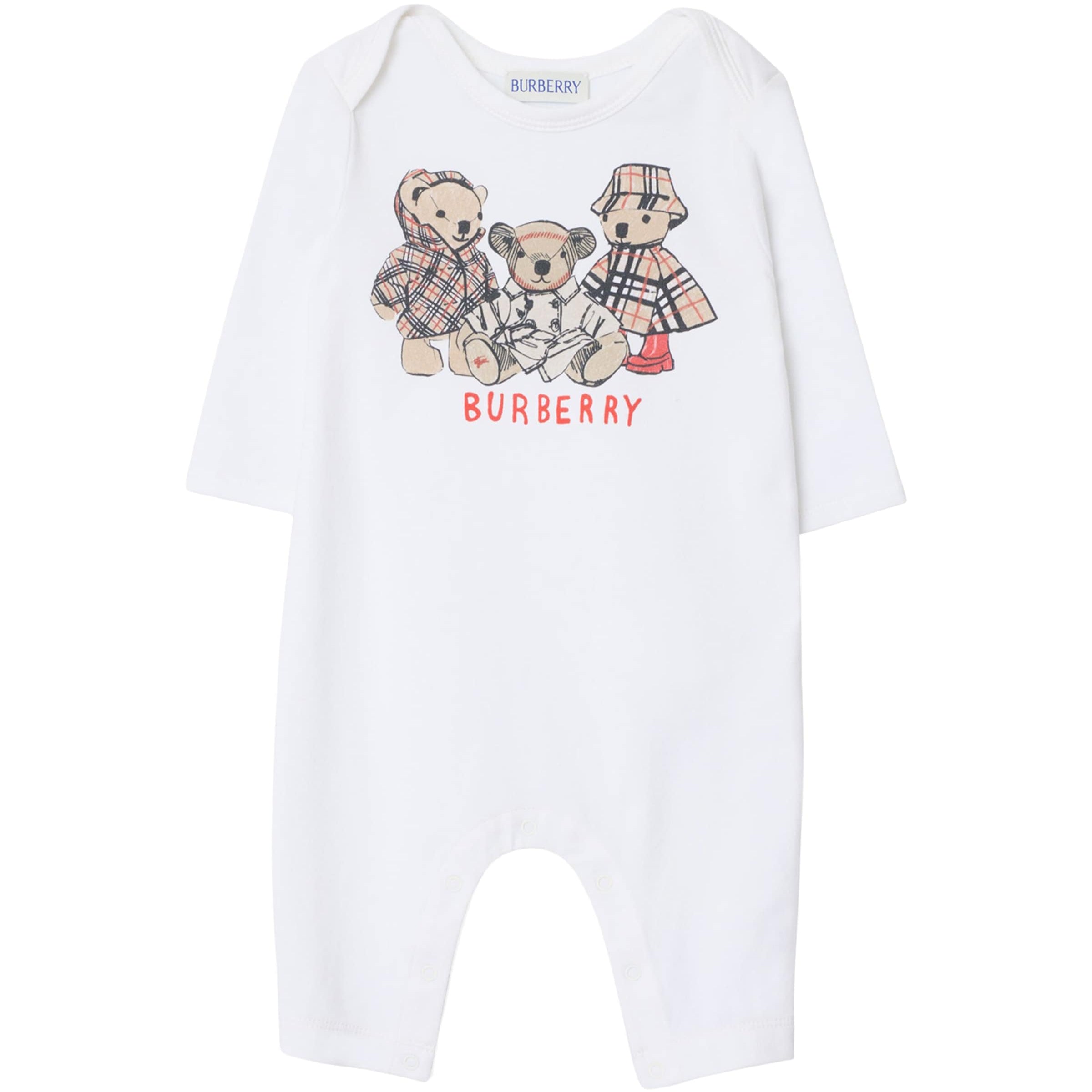 Burberry Kids Stretch-Cotton Thomas Bear and Friends Playsuit (1-18 Months)