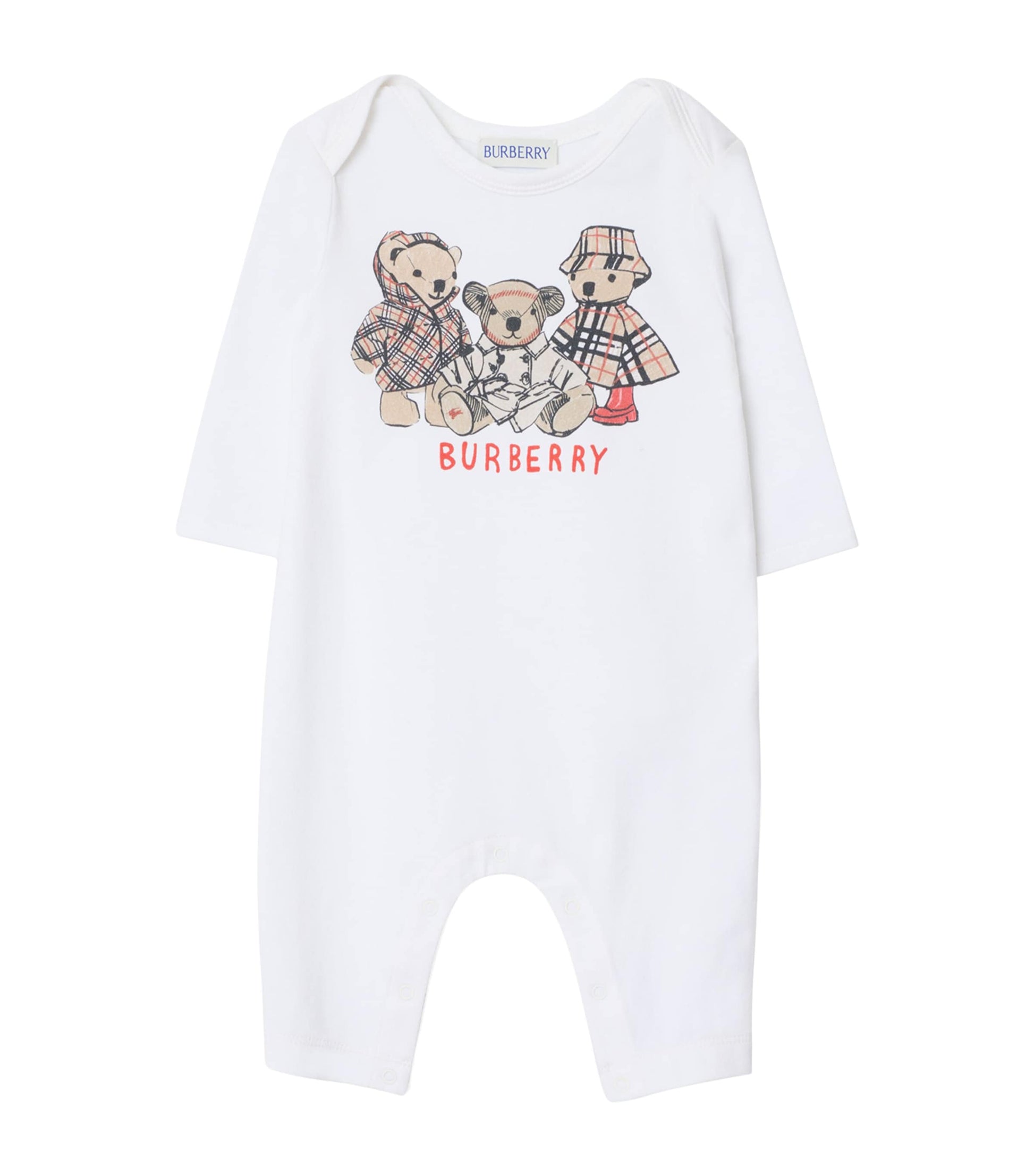 Burberry Kids Stretch-Cotton Thomas Bear and Friends Playsuit (1-18 Months)