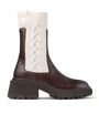 Tamia 70 Leather and Knit Boots