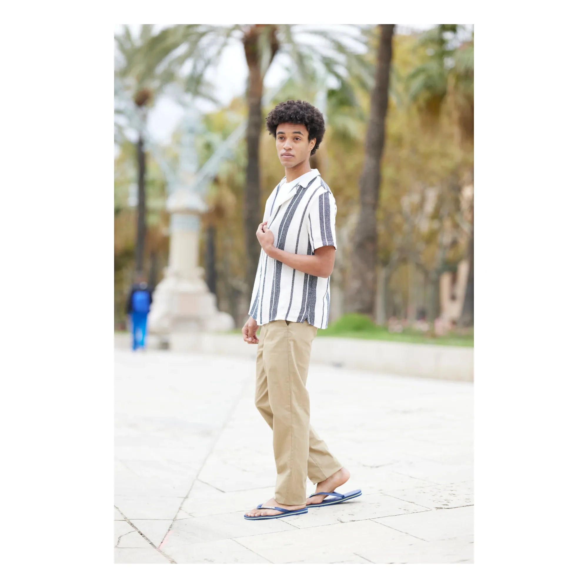 Havaianas - Brasil Logo Flip Flops | Navy blue