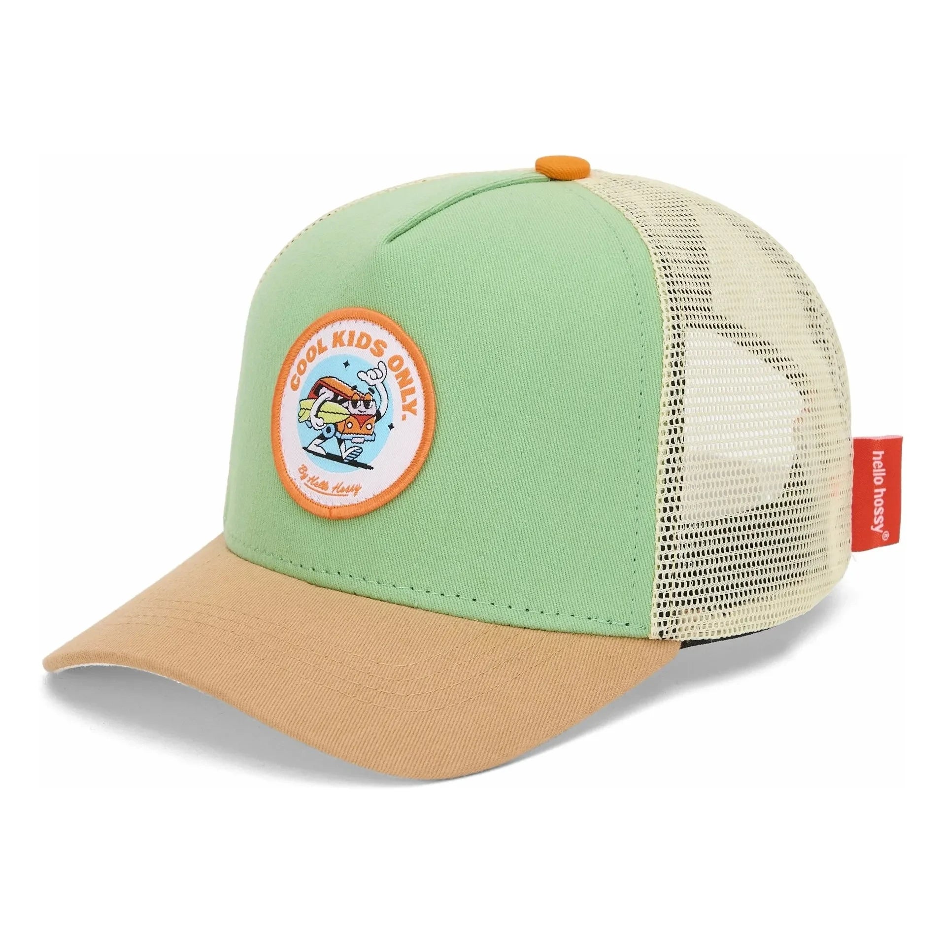 Hello Hossy - Trucker Surftrip Curved Visor Cap | Green