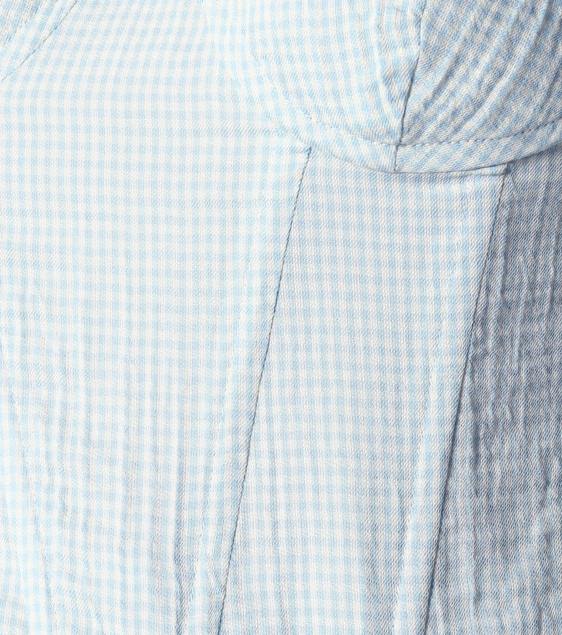 Brock Collection - Oceanic gingham cotton top
