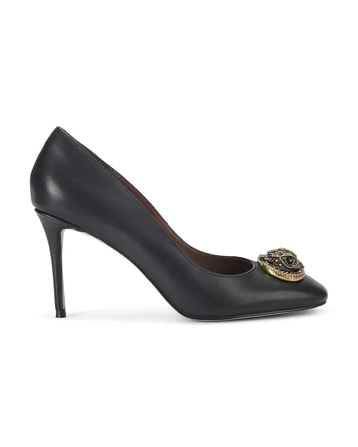 Кожени обувки с тънък ток Kurt Geiger London Chelsea Round Toe Court