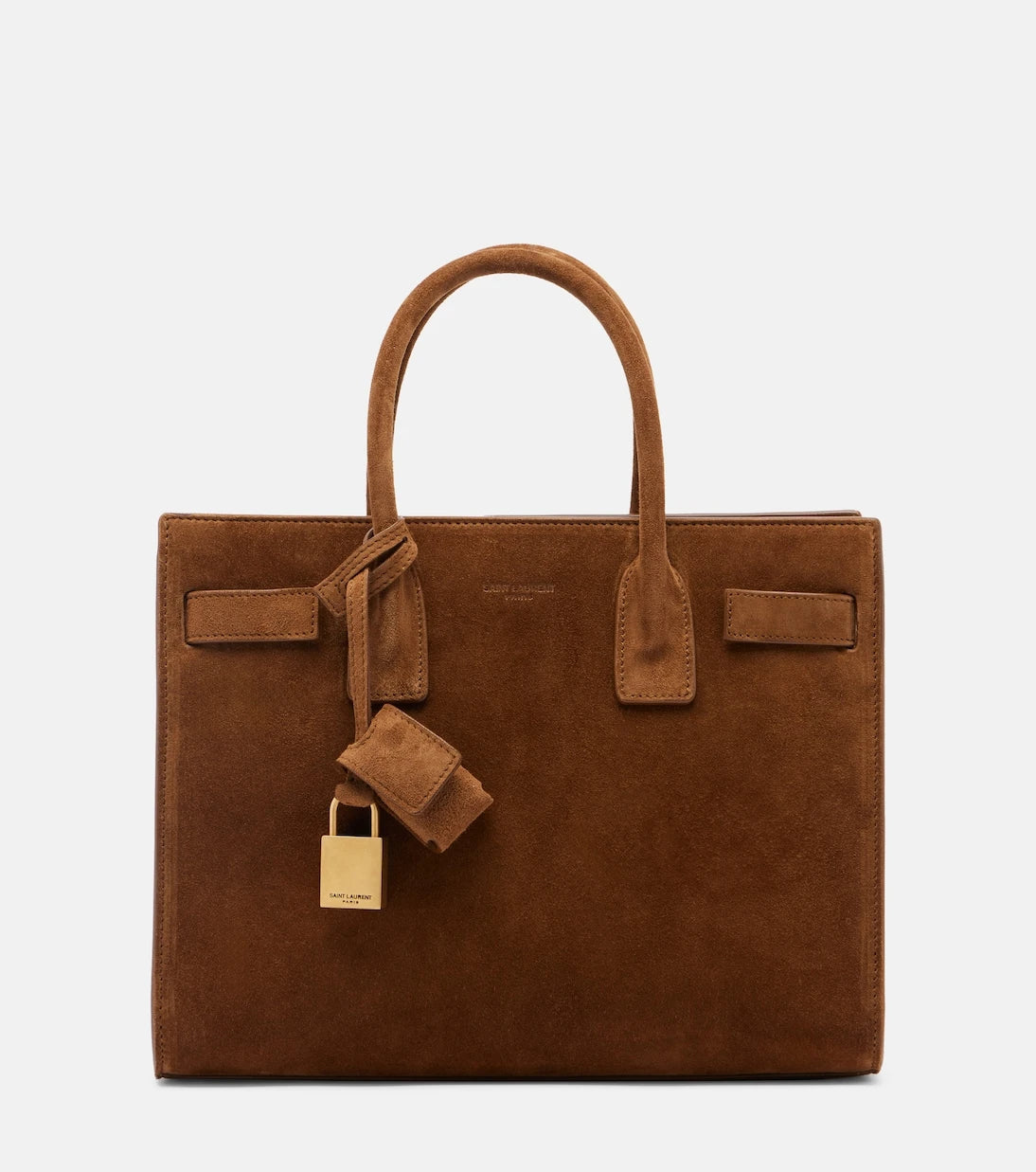 Saint Laurent - Sac De Jour Mini suede top-handle bag