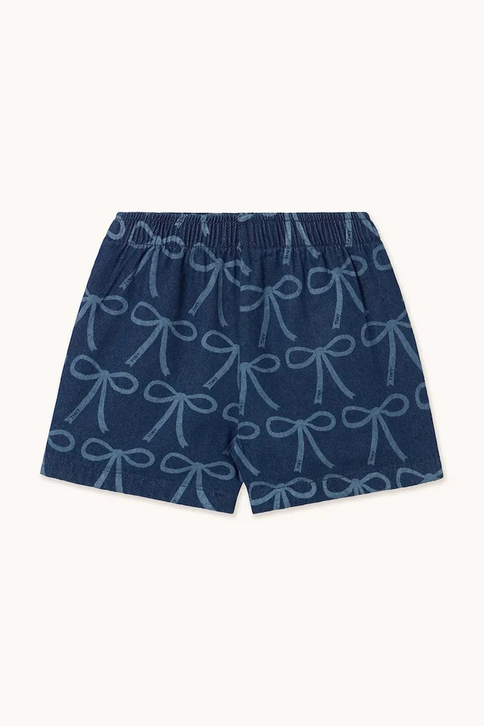Детски къси панталони Tinycottons BOWS WOVEN SHORT