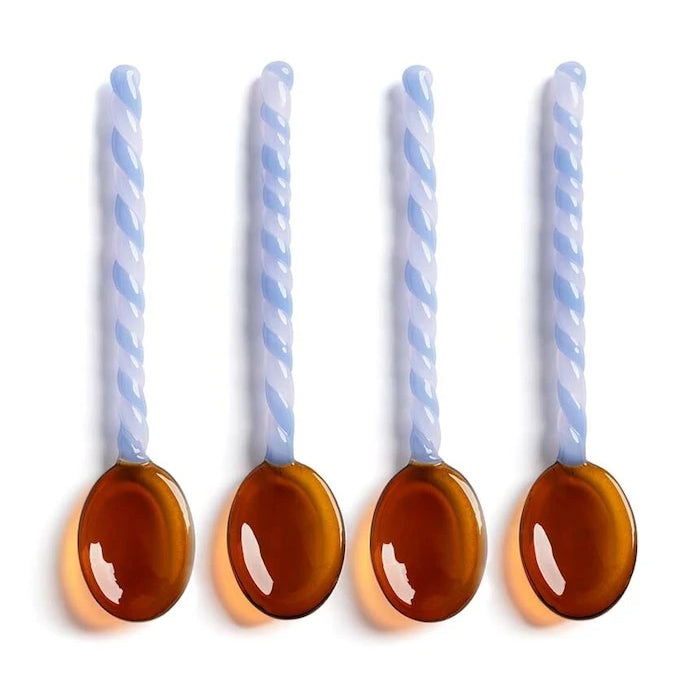 Комплект лъжици &k amsterdam Spoon Duet Amber (4 броя)