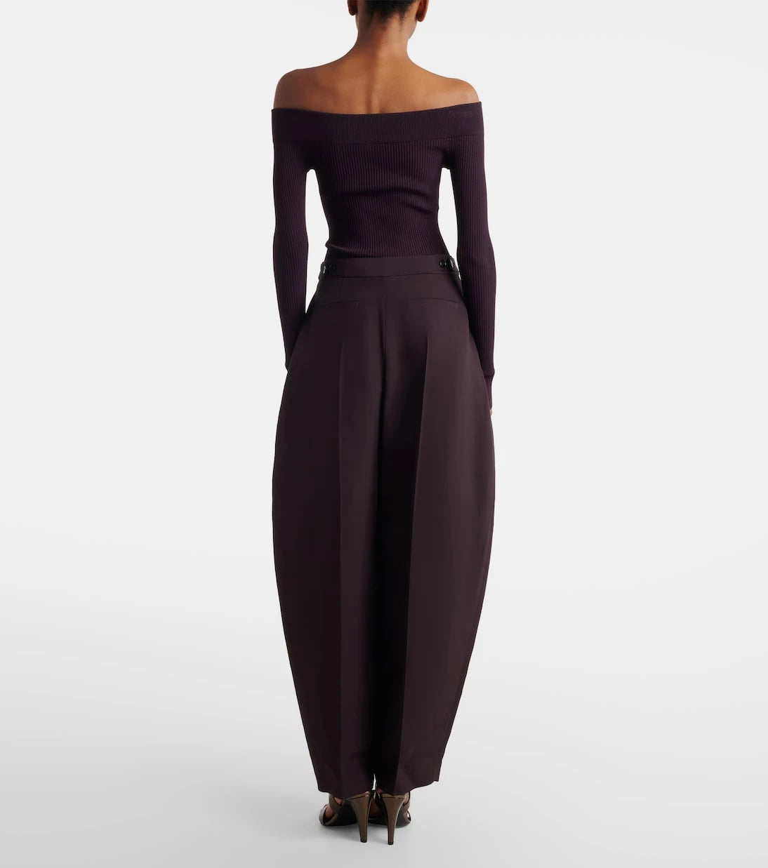 Alaïa - Poplin barrel-leg pants
