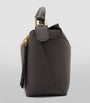 LOEWE Grey Small Leather Puzzle Edge Top-Handle Bag