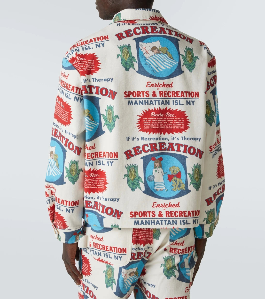Bode - Enrichment printed cotton jacket