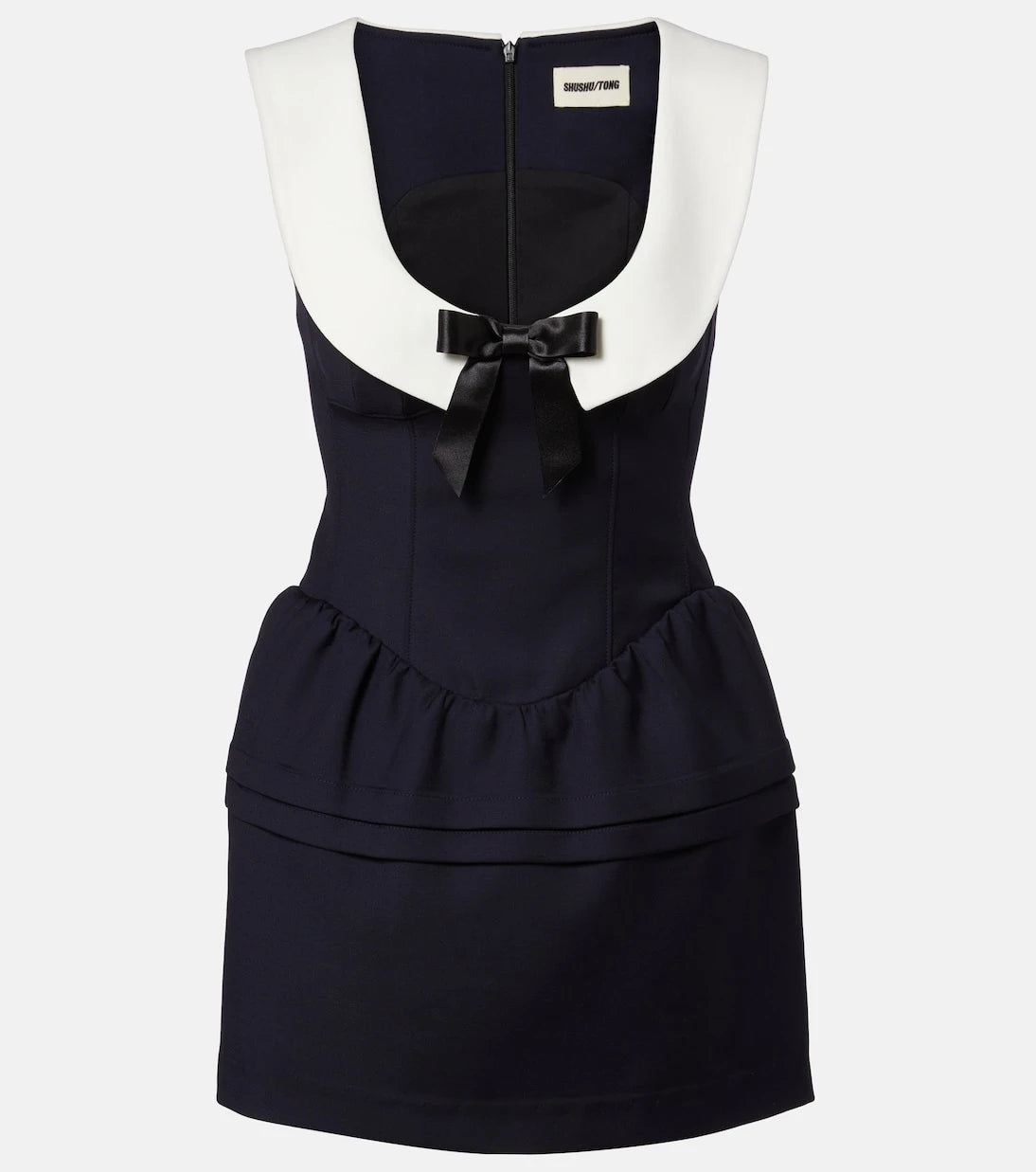 Shushu/Tong - Bow-detail wool minidress