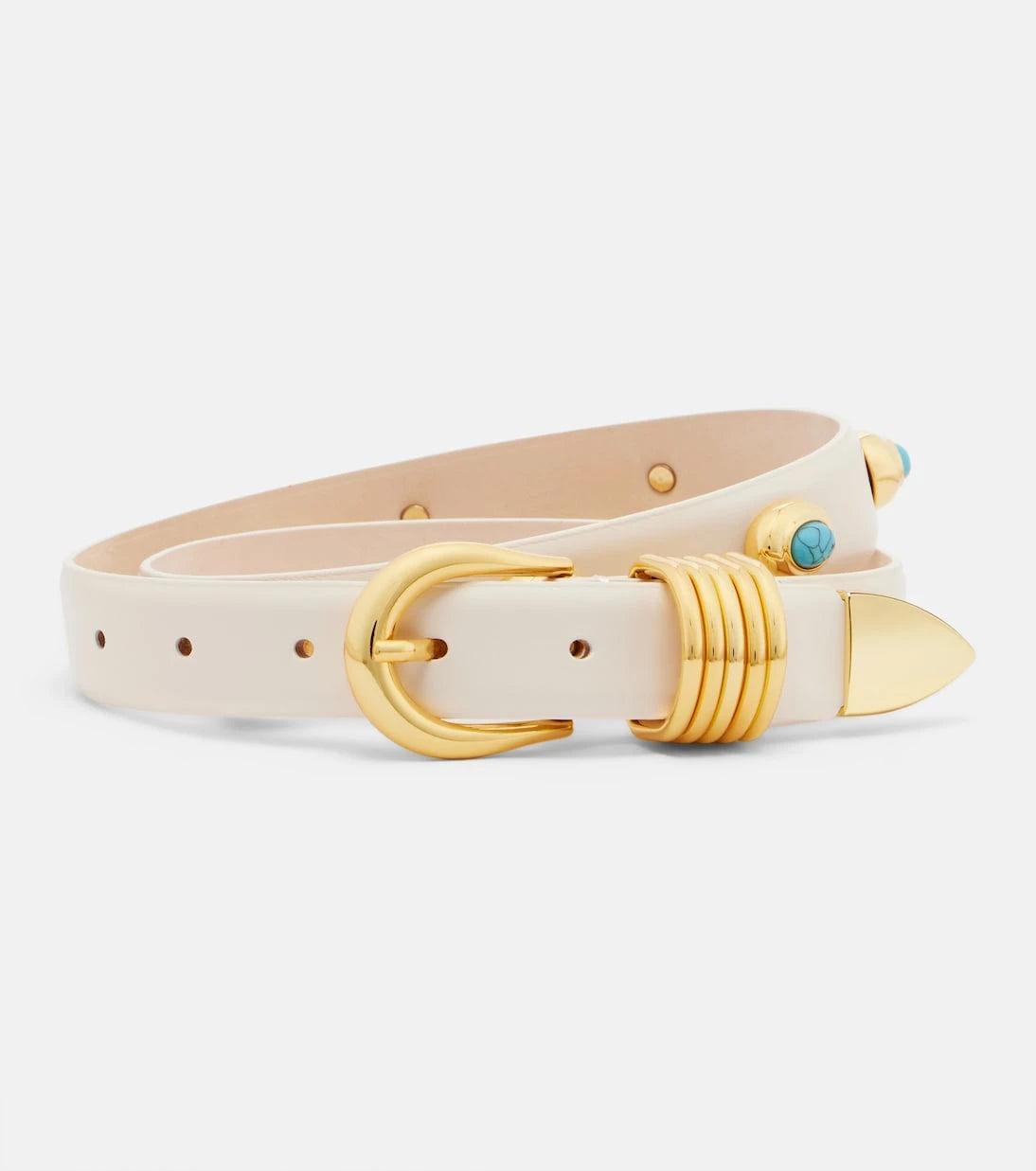 Déhanche - Hollyhock embellished leather belt