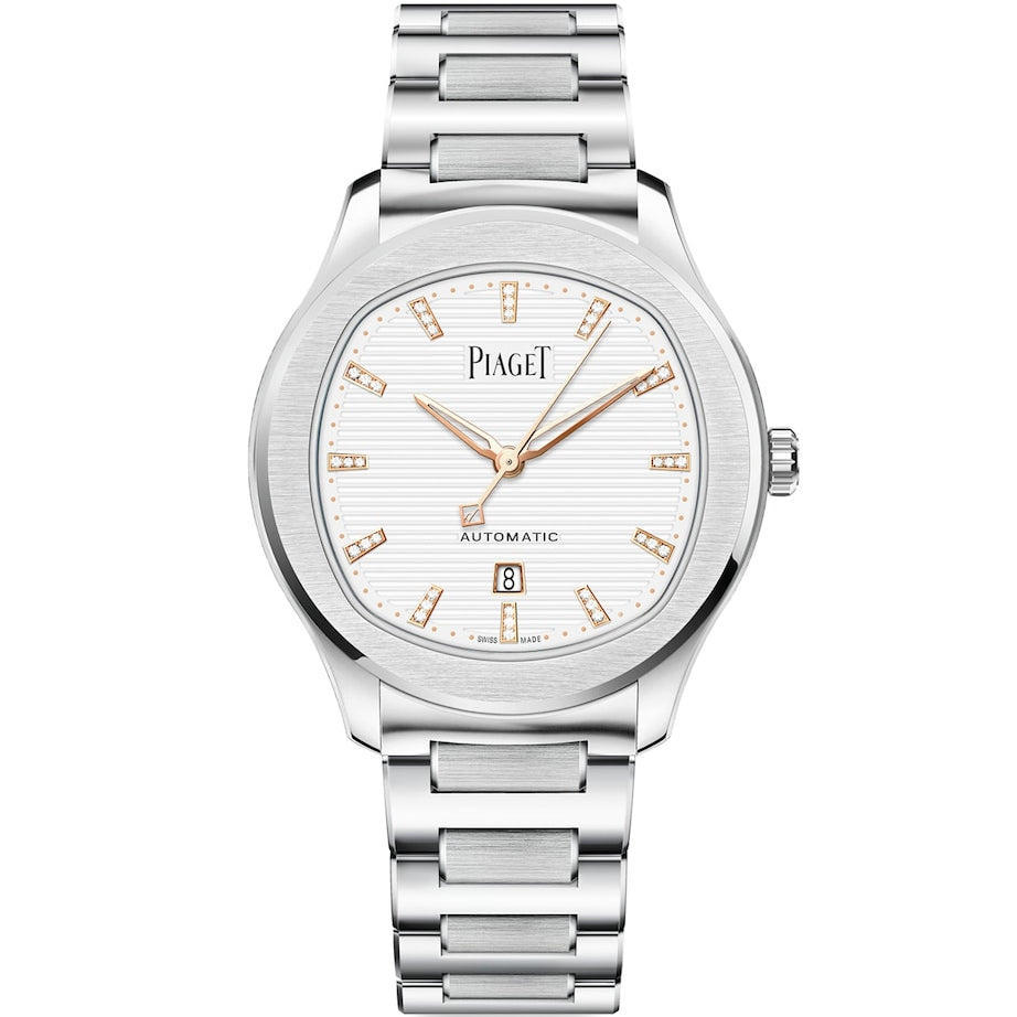 Stainless Steel and Diamond Polo Date Watch 36mm