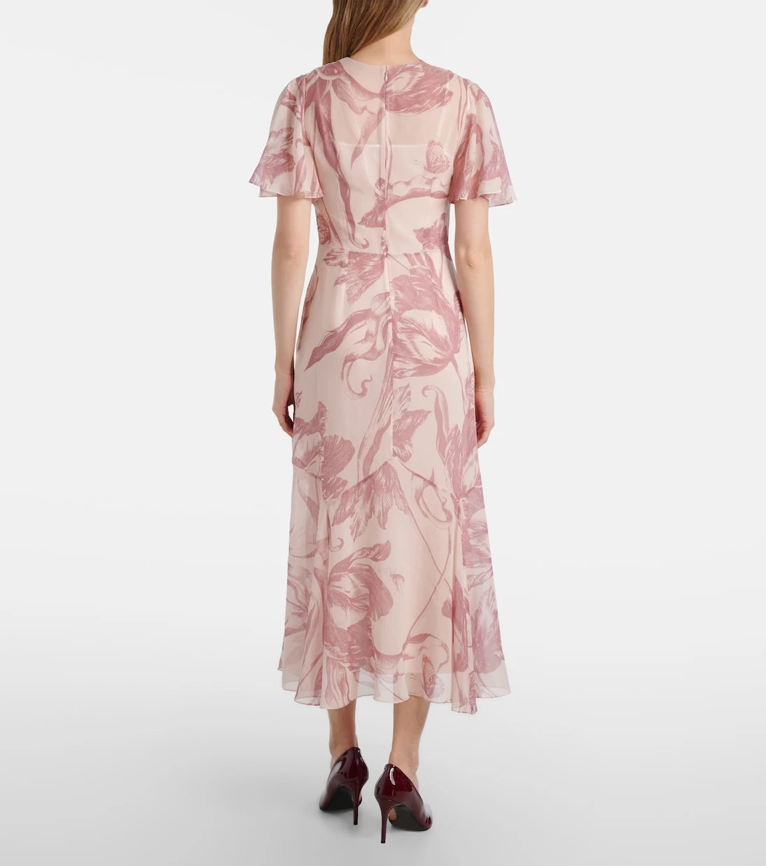 Erdem - Printed silk midi dress