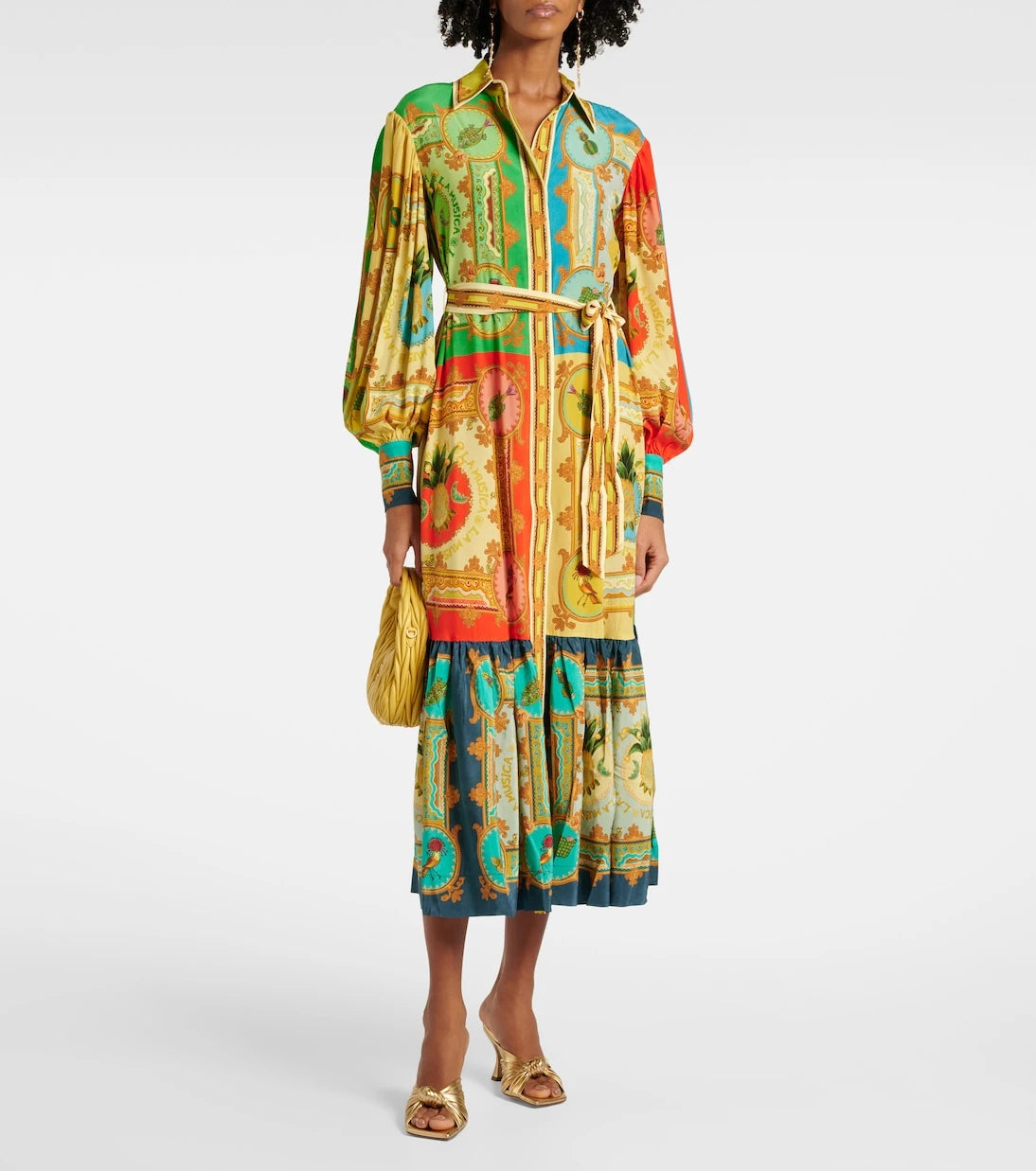 Alémais - Monte printed linen shirt dress