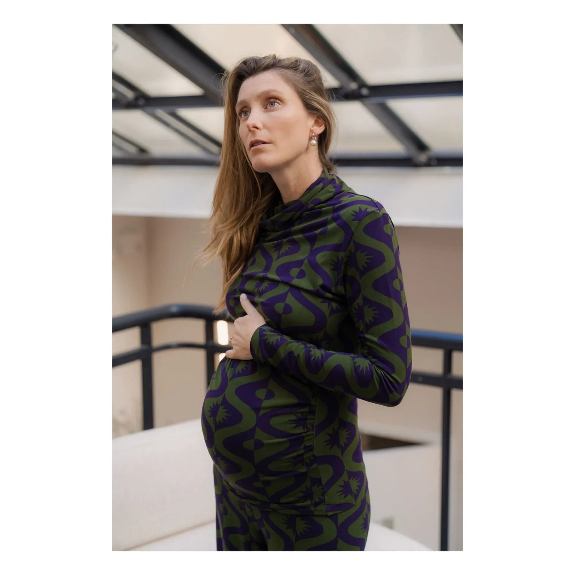 Paloma Collection - Mathilda Full Moon Pregnancy Top | Purple