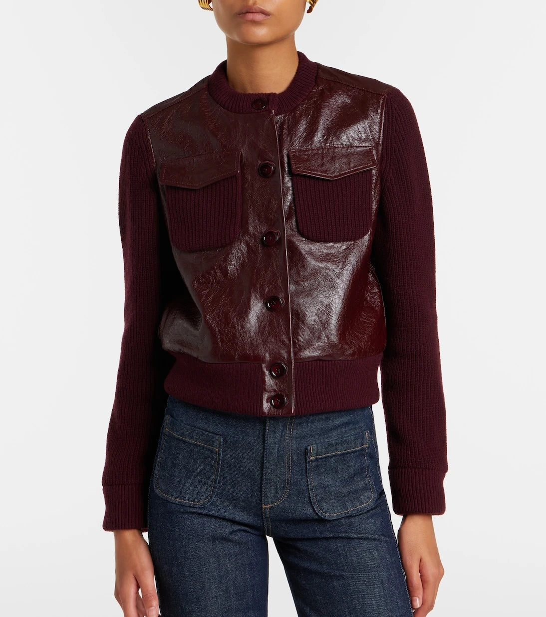 Dorothee Schumacher - It's A Match cropped leather jacket