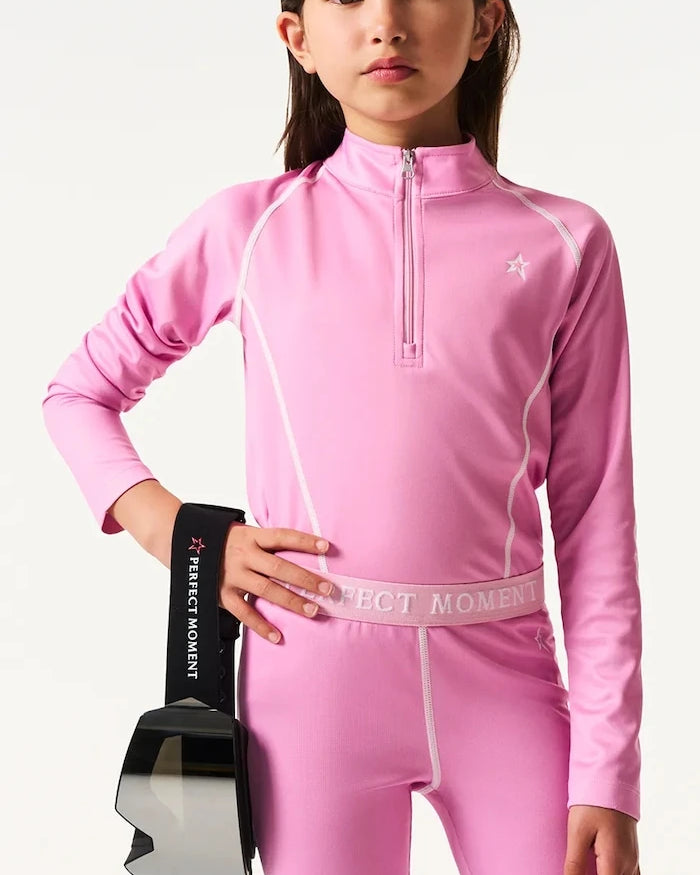 Детска функционална блуза с дълги ръкави Perfect Moment thermal half zip