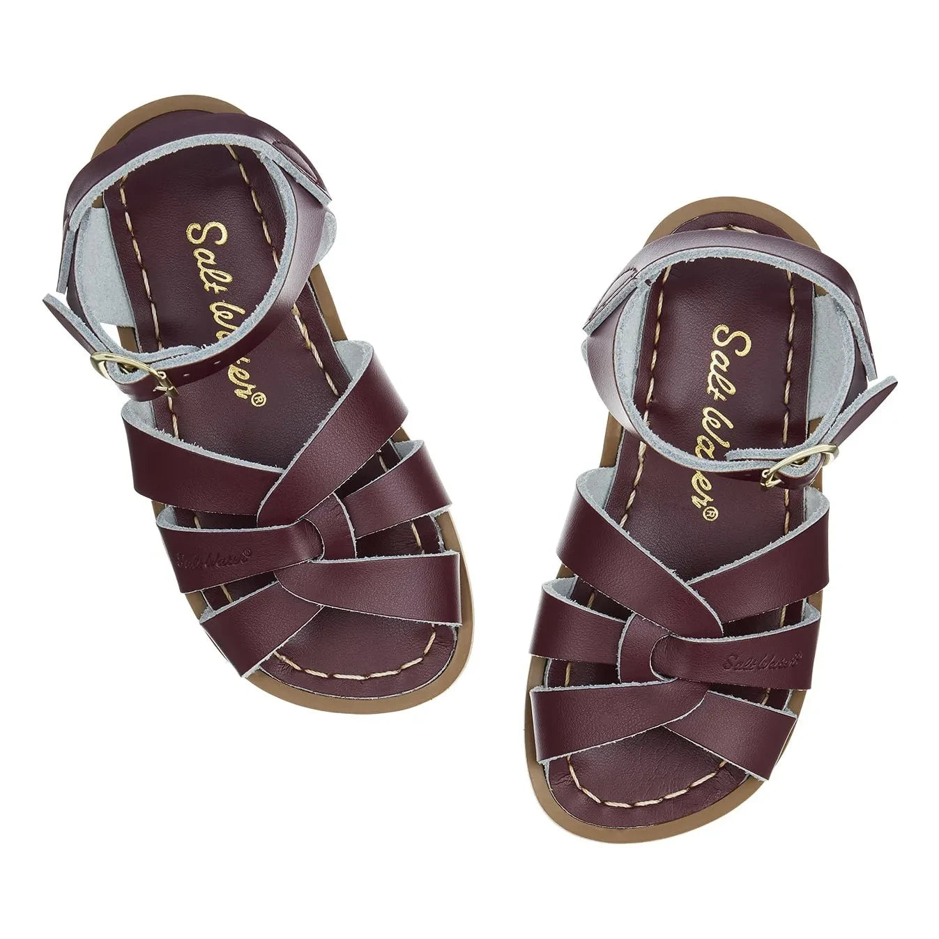 Salt-Water - Original Waterproof Leather Sandals | Burgundy