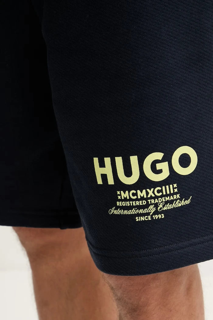 HUGO Blue Erkek Pamuklu Kısa Eşofman Şortu Nomario