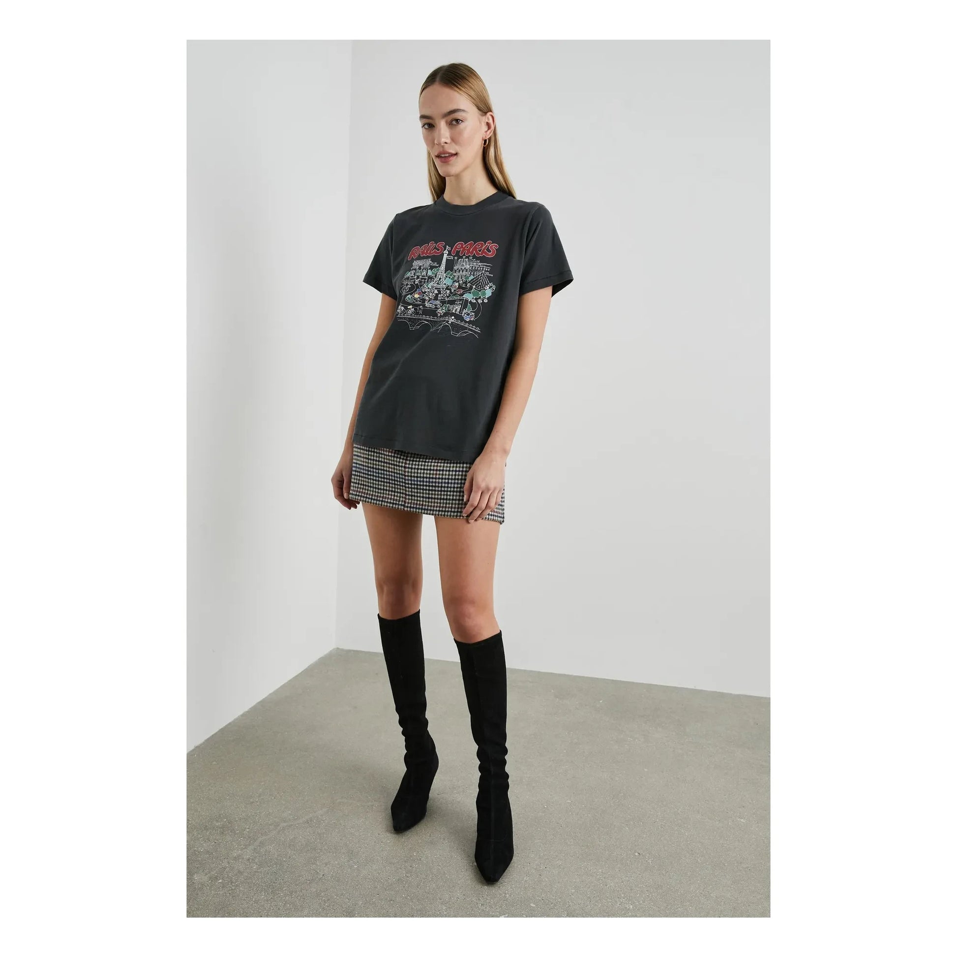 Rails - Boyfriend T-shirt | Black