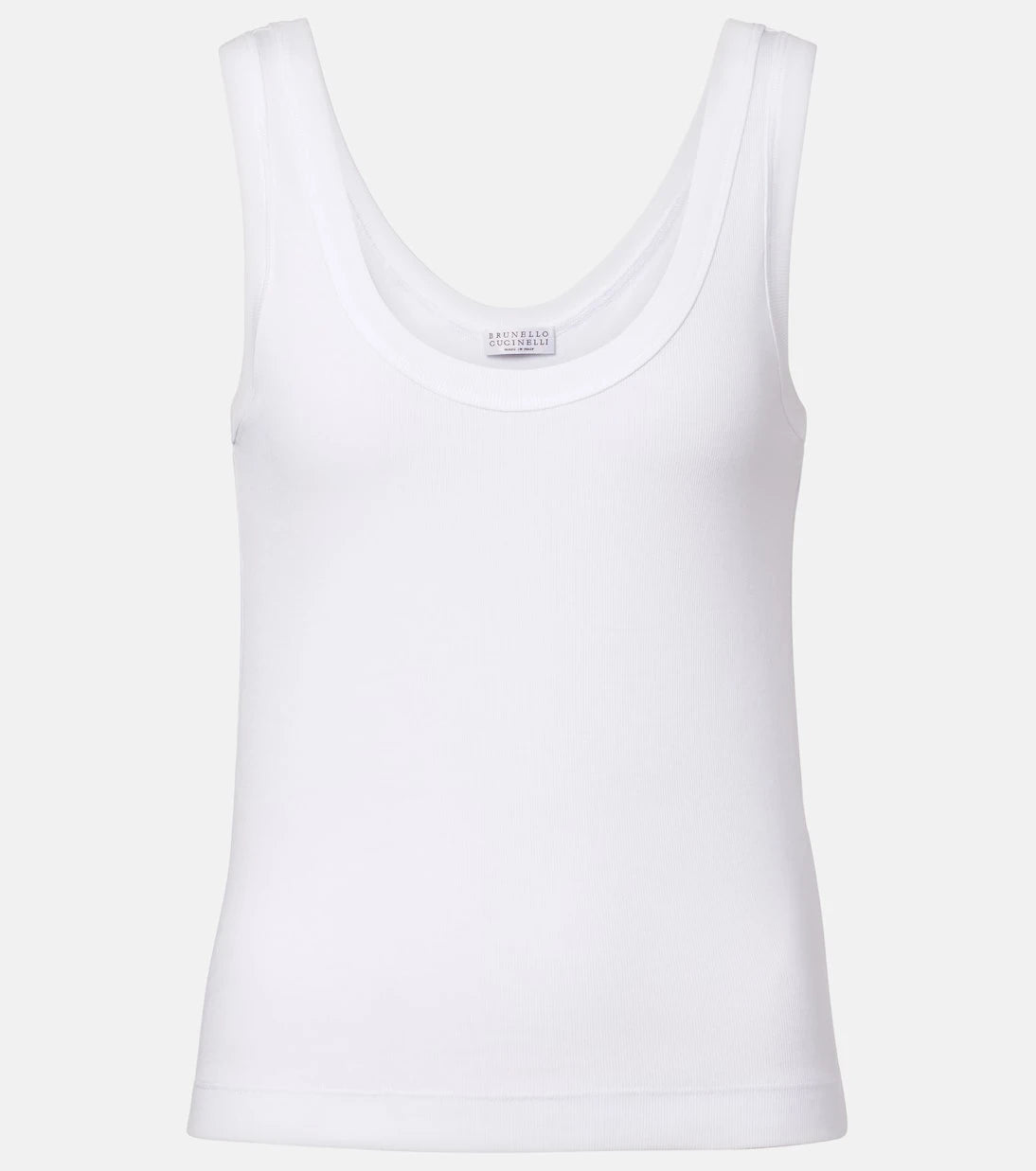 Brunello Cucinelli - Monili cotton-blend tank top