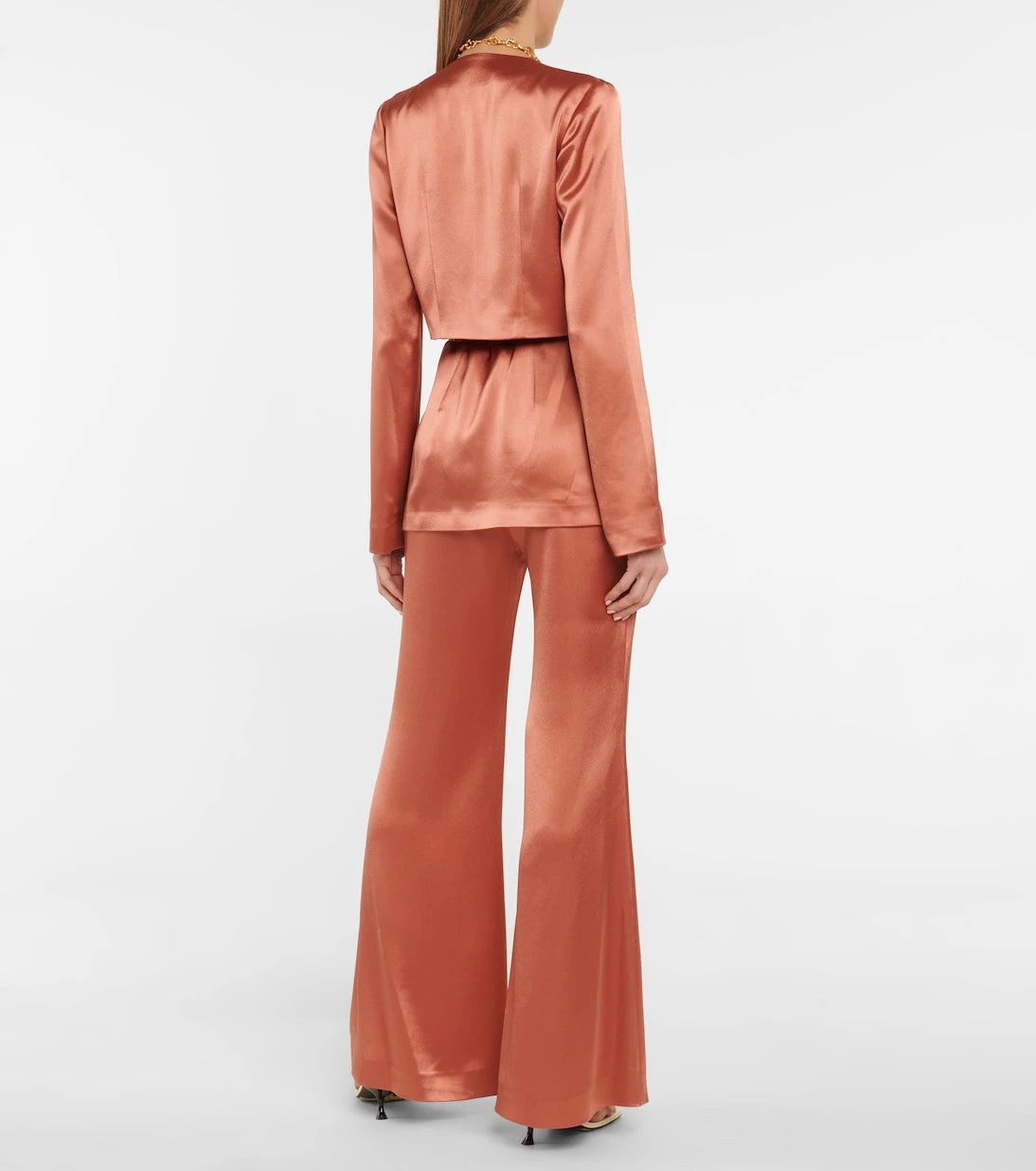 Galvan - Slashed satin jacket
