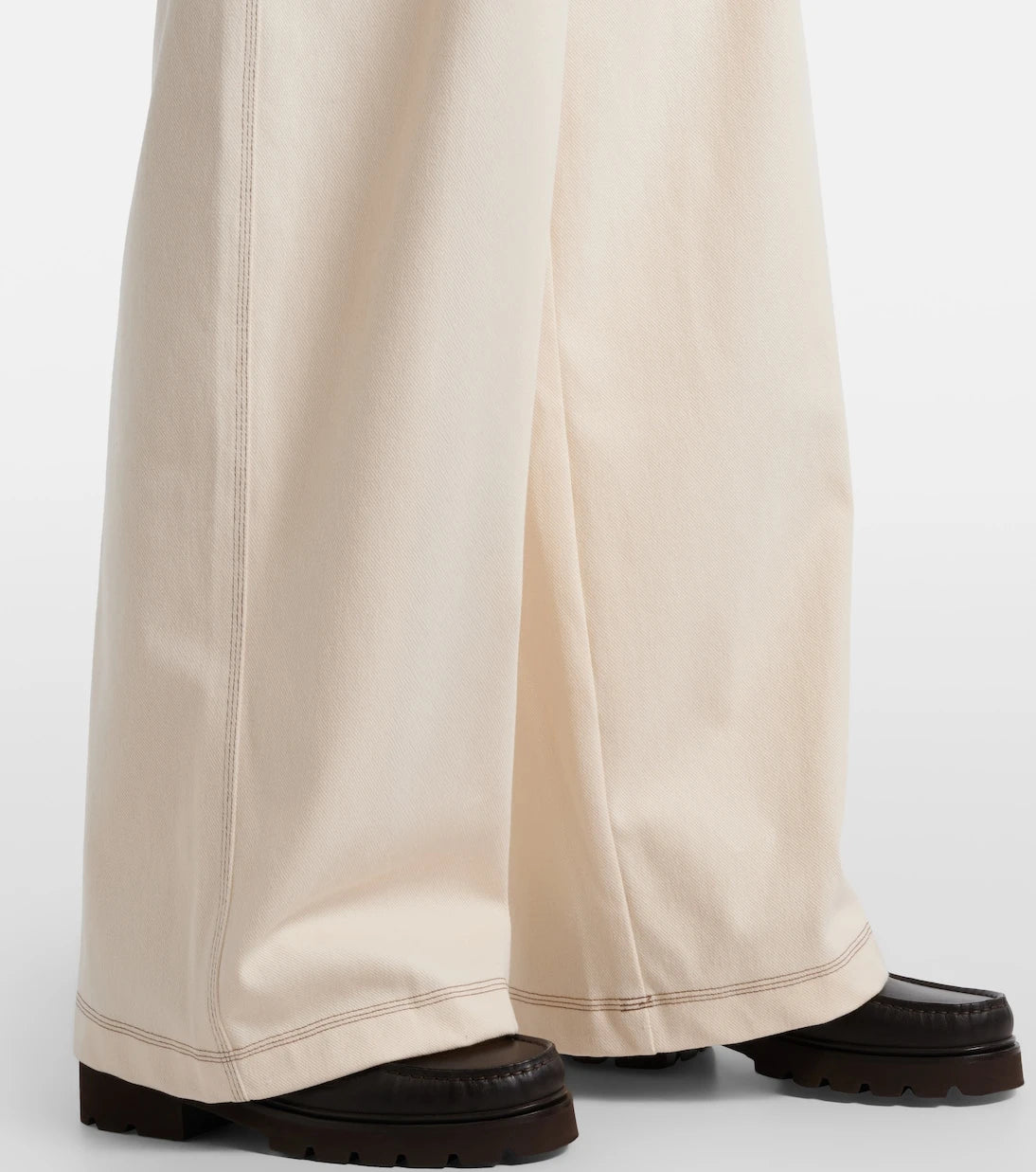 Max Mara - Pleated wide-leg jeans