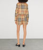 Burberry Beige Cotton Check Shorts