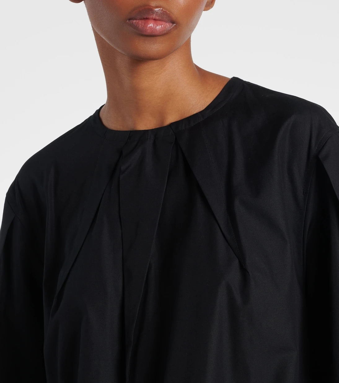 Max Mara - فستان ليريك كوتون بوبلين متوسط الطول