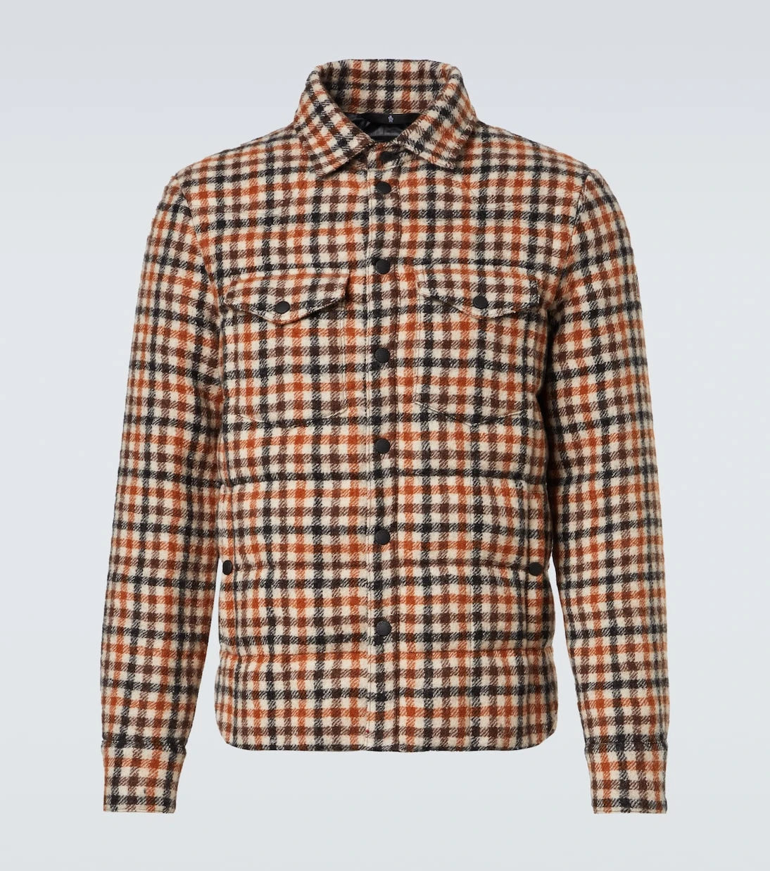 Moncler Grenoble - Gelt checked virgin wool down jacket