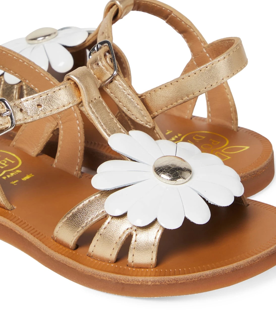Pom d'Api - Plagette Big Flo leather sandals