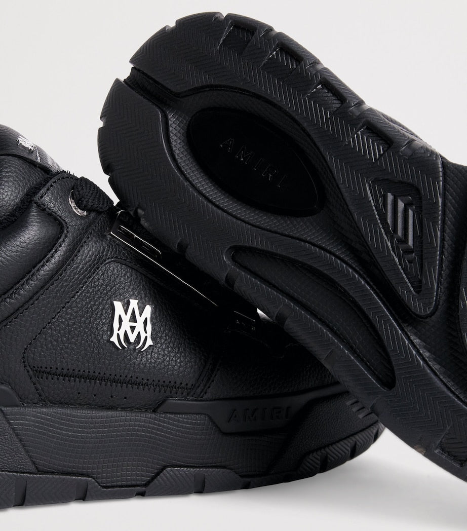 Leather MA-1 Sneakers BLACK