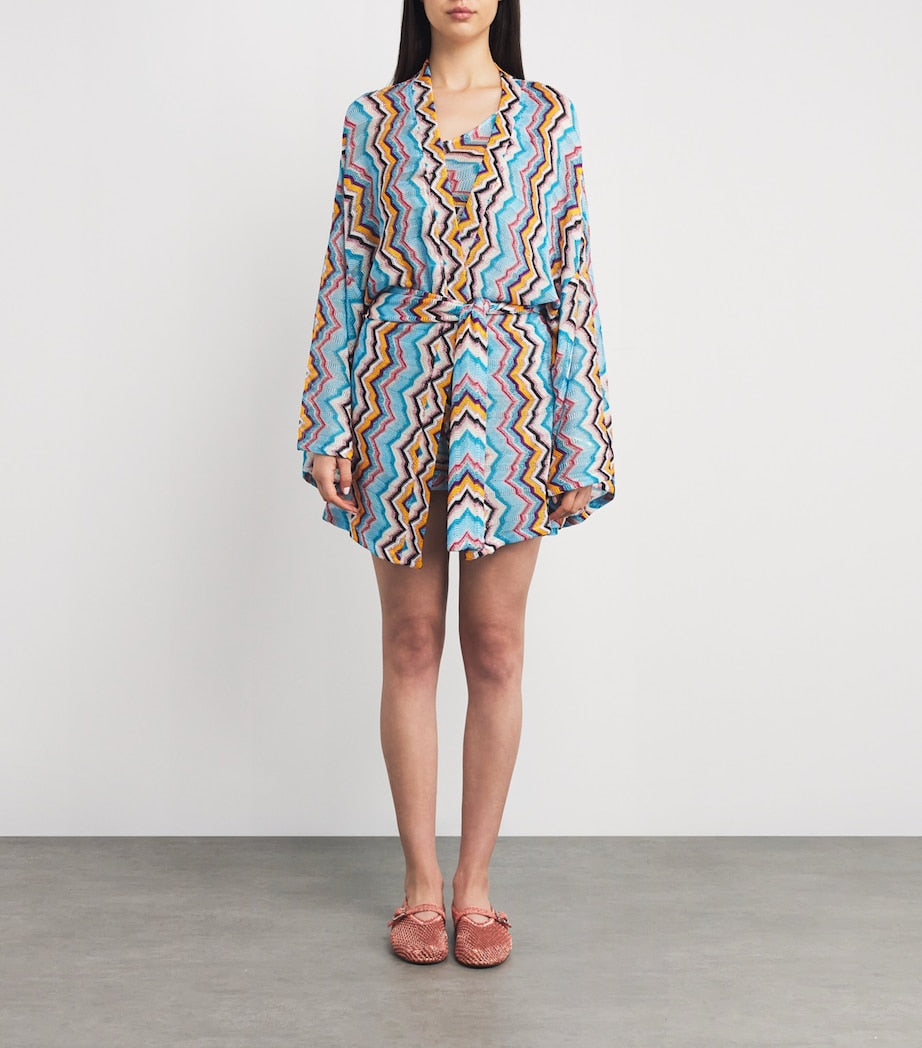 Missoni Multi Metallic-Knit Beach Cover-Up