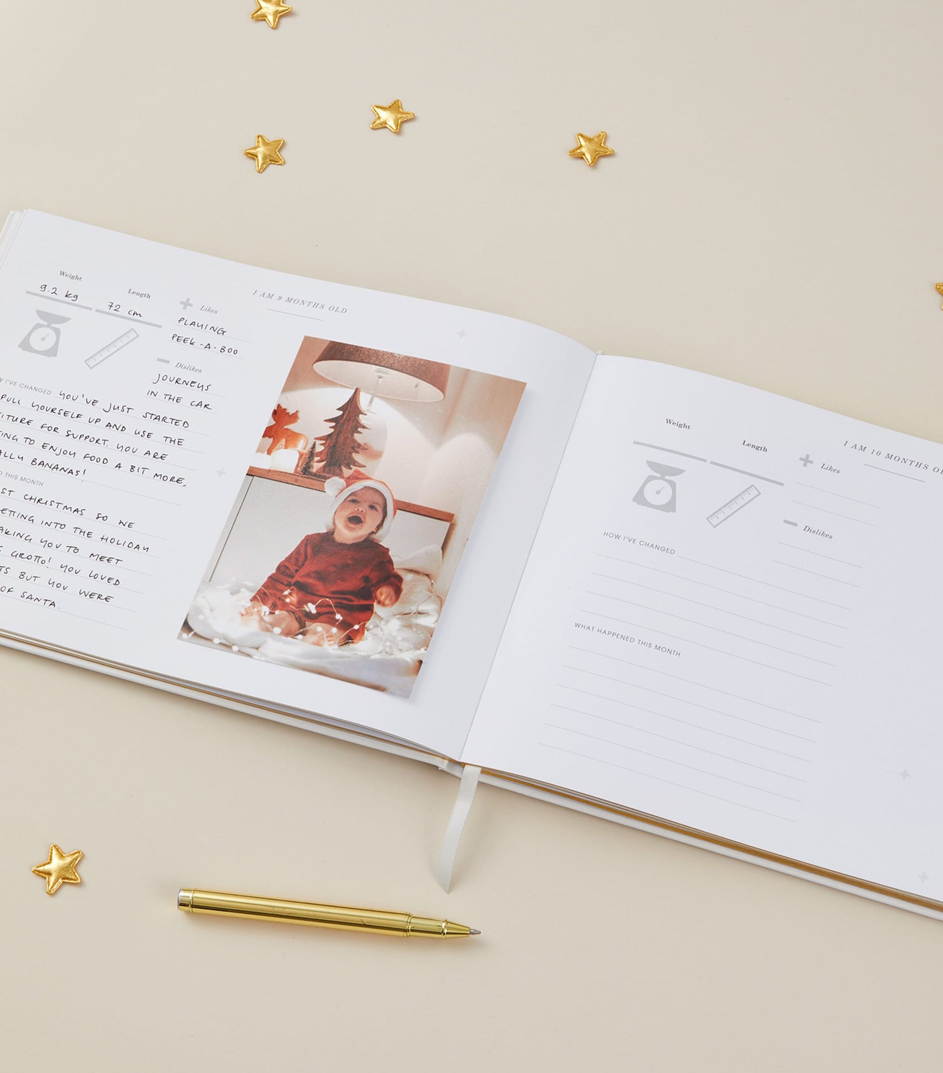 Blush and Gold My Baby Memory Book