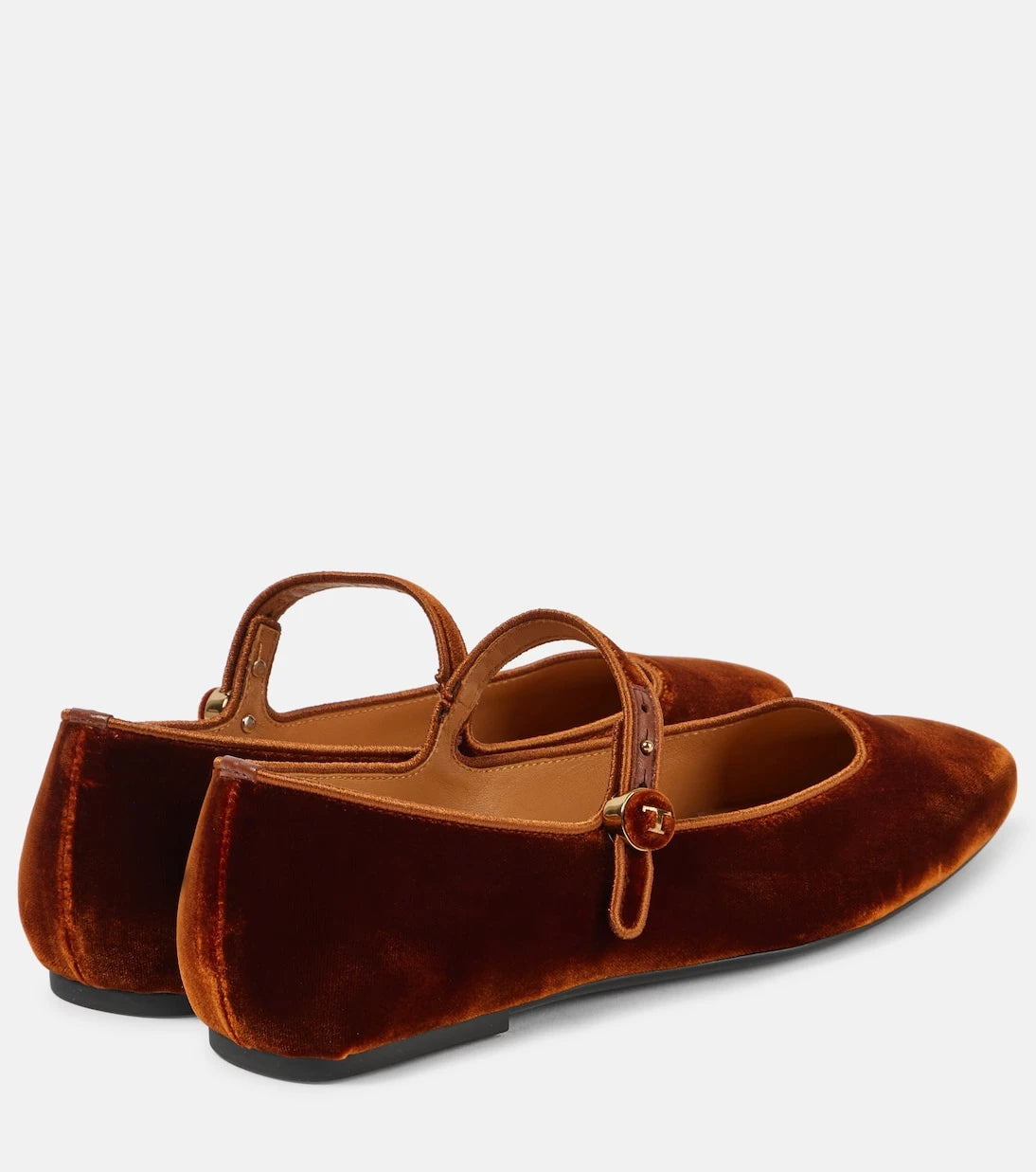 Tod's - Velvet Mary Jane flats
