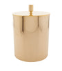 Cylinder Gold-Plated Bathroom Bin