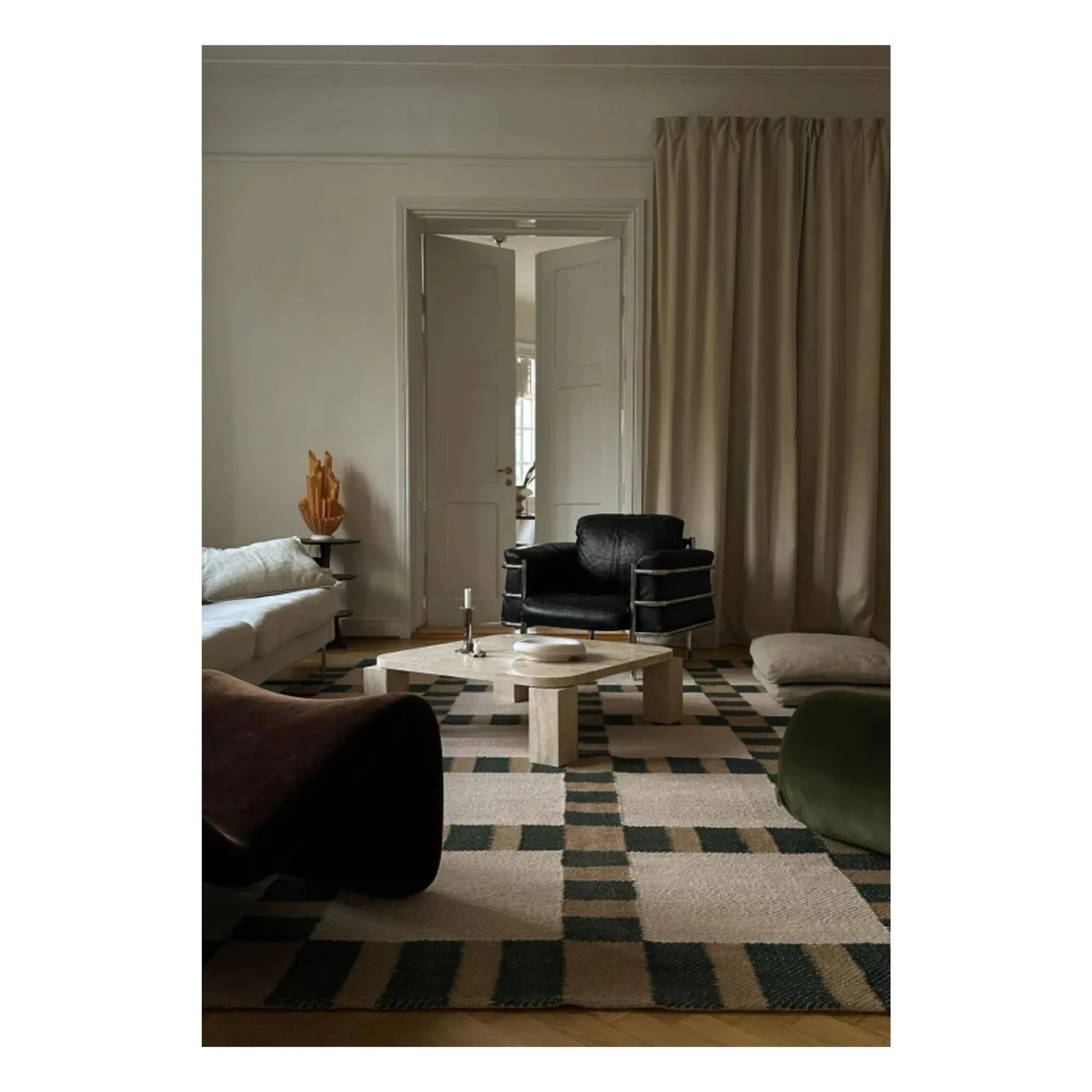 Layered - Late Breakfast jute rug, Evelina Kroon  | Green