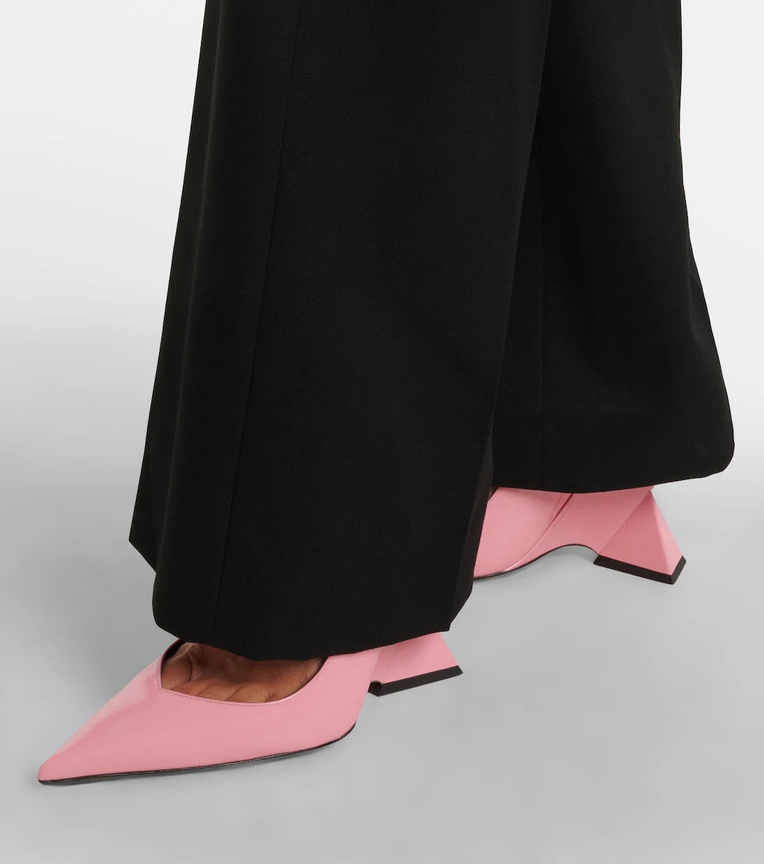 The Attico - Cheope patent leather slingback wedges