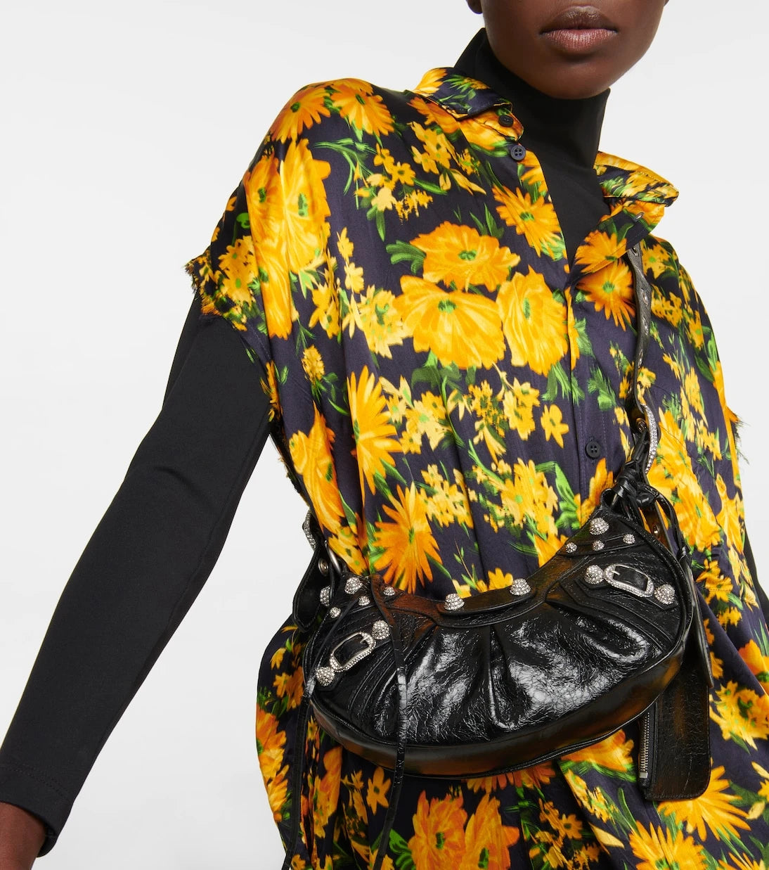 Balenciaga - Le Cagole XS leather shoulder bag