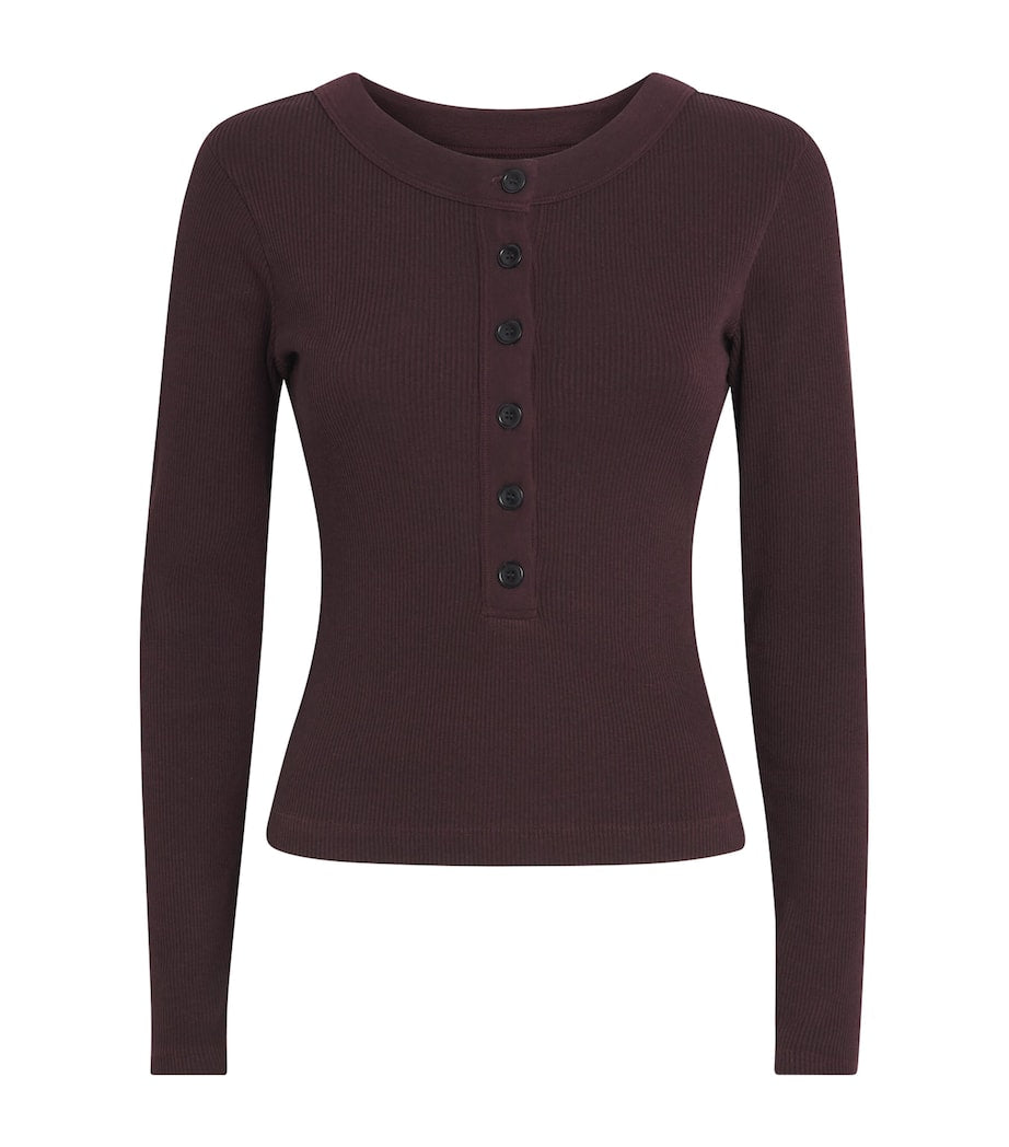 Purple Varra Henley T-Shirt