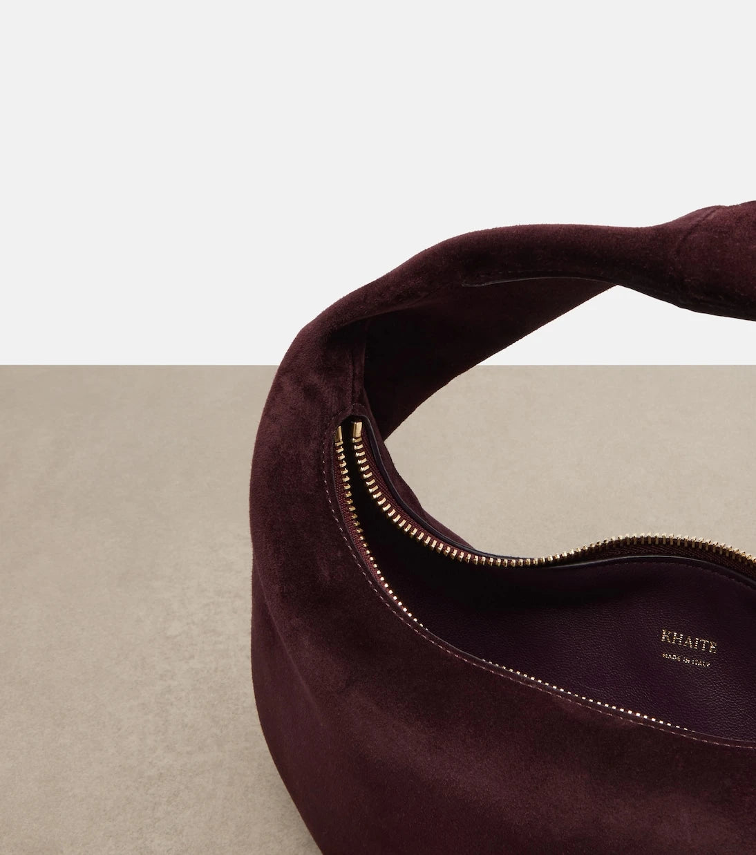 Khaite - Olivia Mini suede top-handle bag