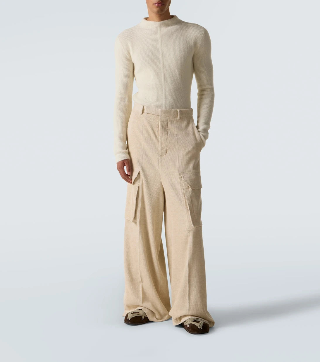 Rick Owens - Firebanks cotton and linen cargo pants