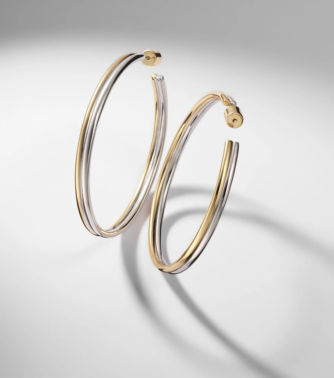 Jennifer Fisher - Thread 10kt gold-plated hoop earrings
