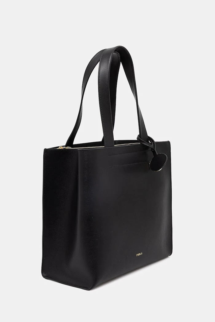 Furla чанта tote дамска от кожа Divide It M Tote