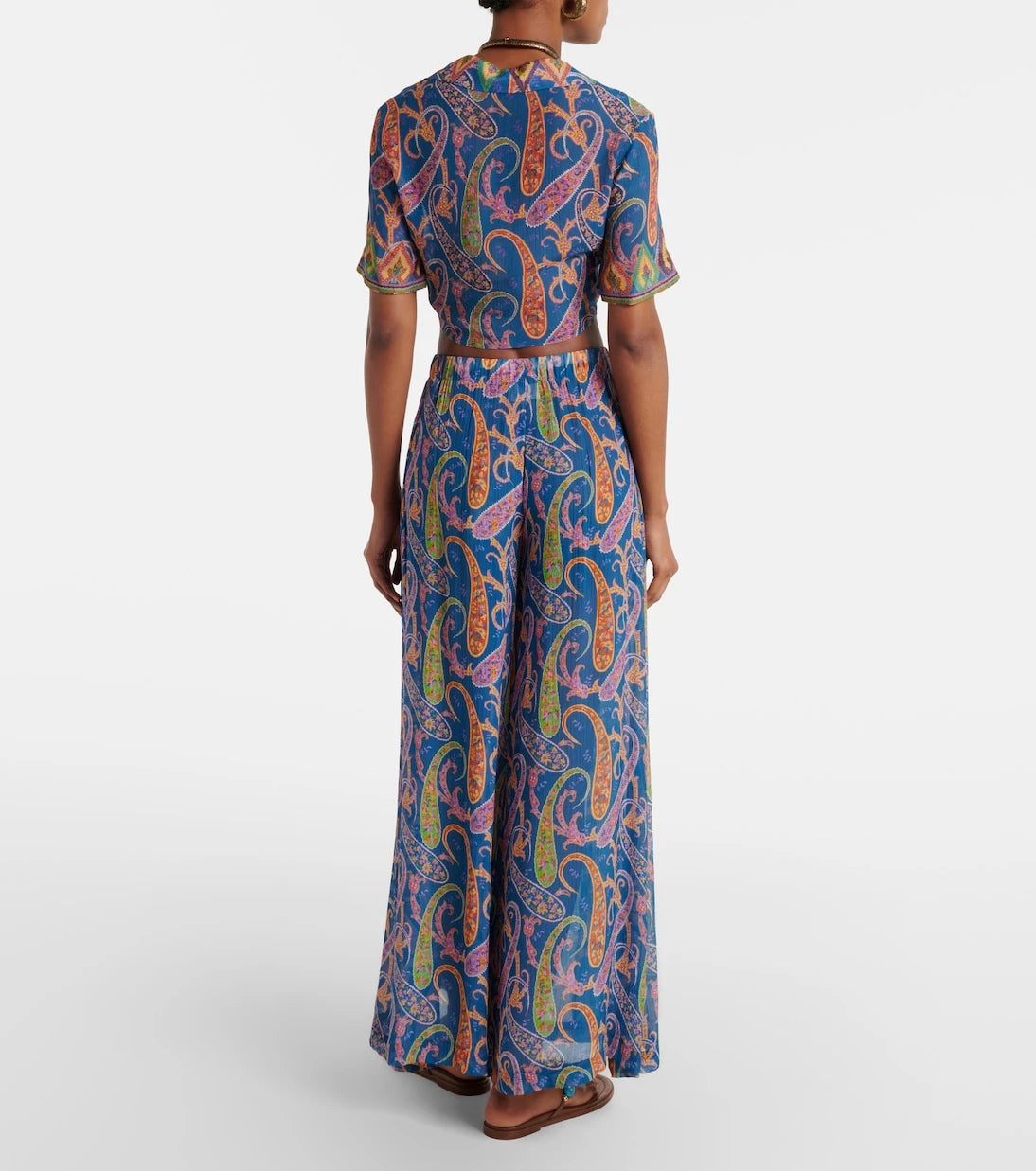 Etro - Paisley wide-leg pants